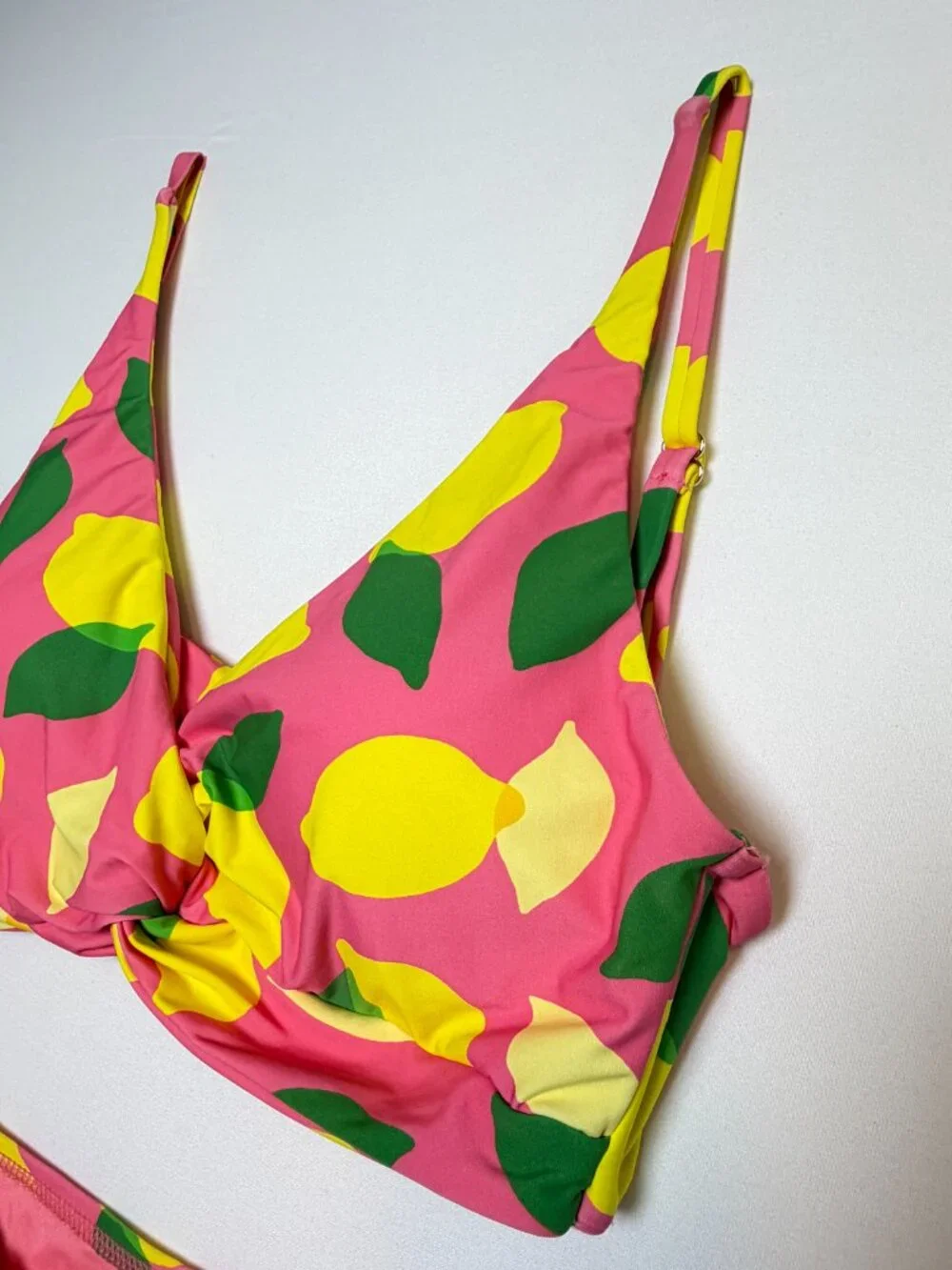 KATE SPADE Sea Star Lemon Bikini Set Swimsuit Pink S/M NWOT